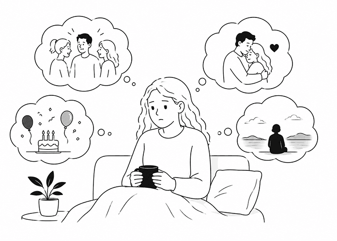 Emotional numbness or feeling disconnected.